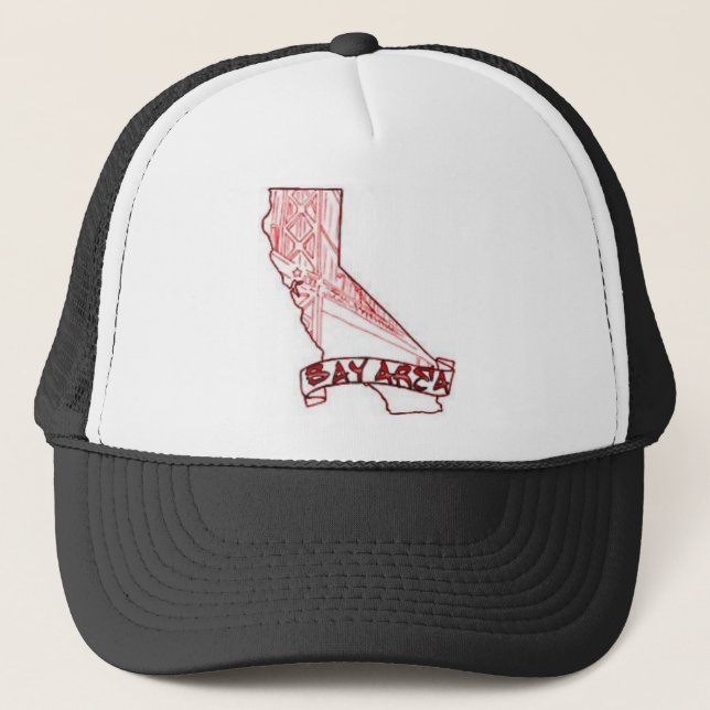 Gorra De Camionero Área California de la bahía (Anverso)