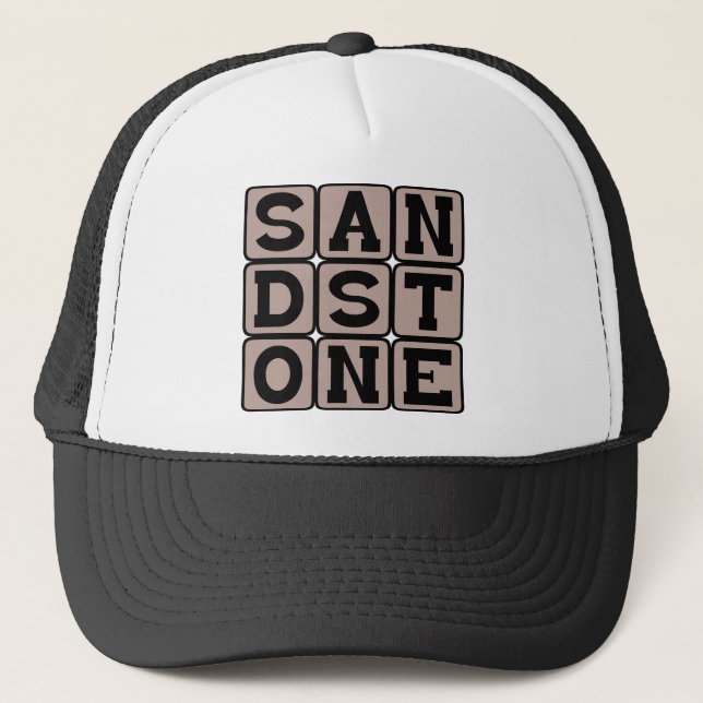 Gorra De Camionero Arenisca, roca sedimentaria (Anverso)