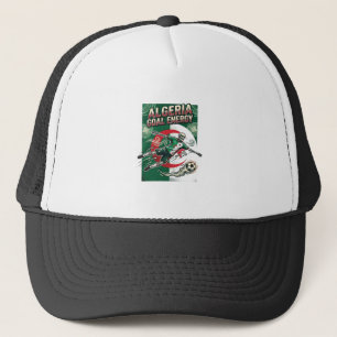 Gorra De Camionero Argelia Gol Energía Esqueleto Delantero Naciones N