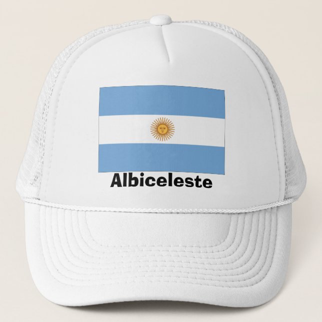 Gorra De Camionero Argentina "Albiceleste" (Anverso)