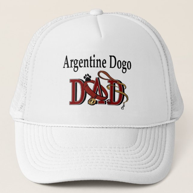 Gorra De Camionero Argentine Dogo Dad Hat (Anverso)