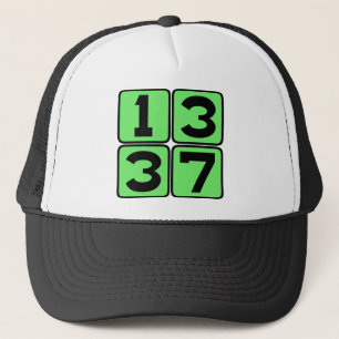 Gorra De Camionero argot de internet 1337 Leet Leetspeak Eleet Meme