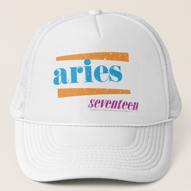 Gorra De Camionero Aries Aqua (Anverso)