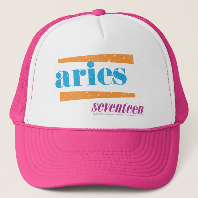 Gorra De Camionero Aries Aqua (Anverso)