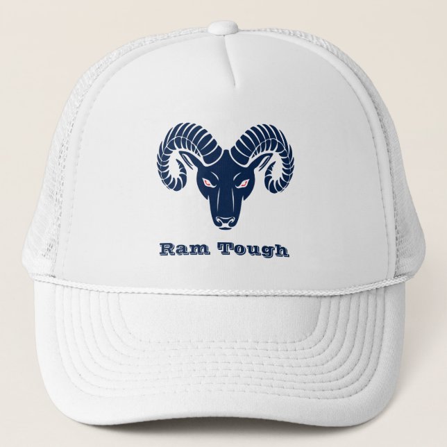 Gorra De Camionero Aries Ram Patriotic Blue Pearl (Anverso)