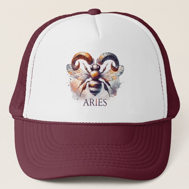 Gorra De Camionero Aries Whimsy Bee Cap - Astro Charm (Anverso)