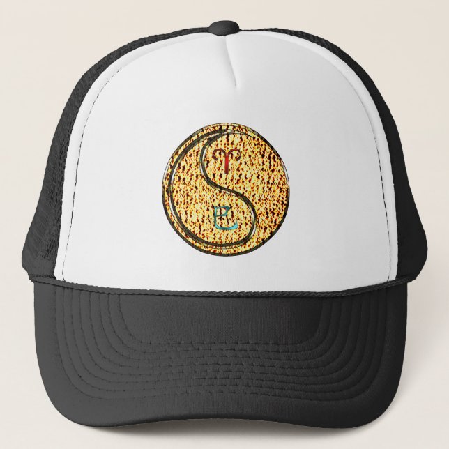 Gorra De Camionero Aries y Serpiente de Fuego (Anverso)