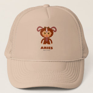 Gorra De Camionero Aries Zodiac para los niños