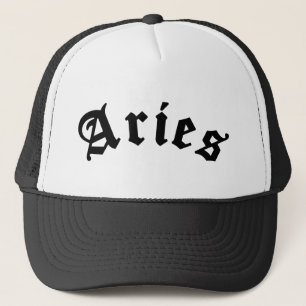 Gorra De Camionero Aries Zodiac Rótulo Horoscope Idea de regalo de cu