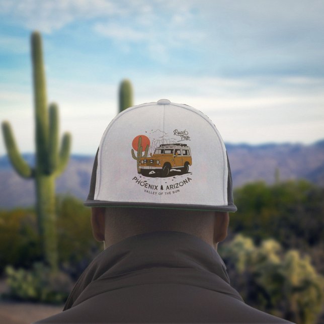 Gorra De Camionero Arizona Desert Sunset Road Trip Cactus Phoenix (Arizona Desert Sunset Road Trip Cactus Phoenix Trucker Hat)
