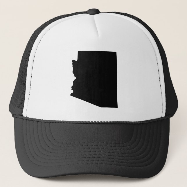 Gorra De Camionero Arizona en negro (Anverso)