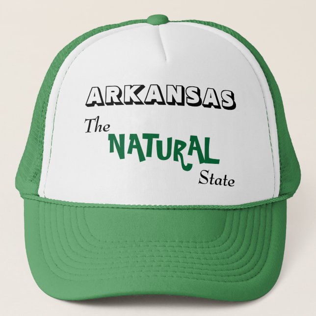 Gorra De Camionero Arkansas - el estado natural (Anverso)