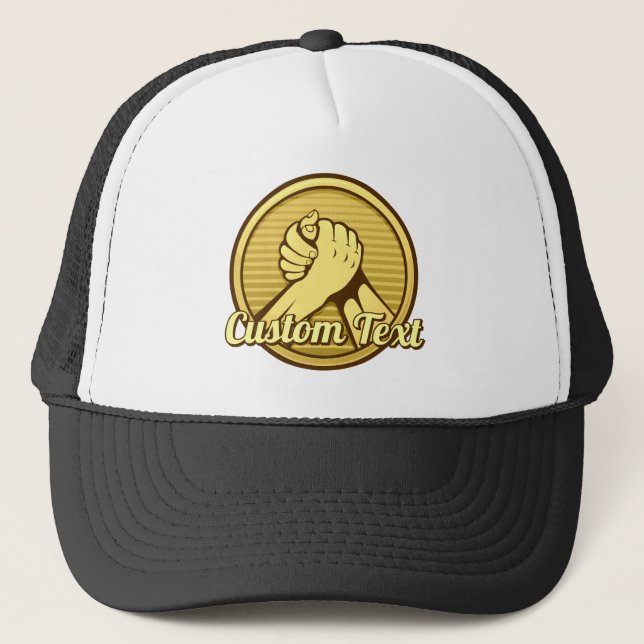 Gorra De Camionero Arm Wresting Gold (Anverso)