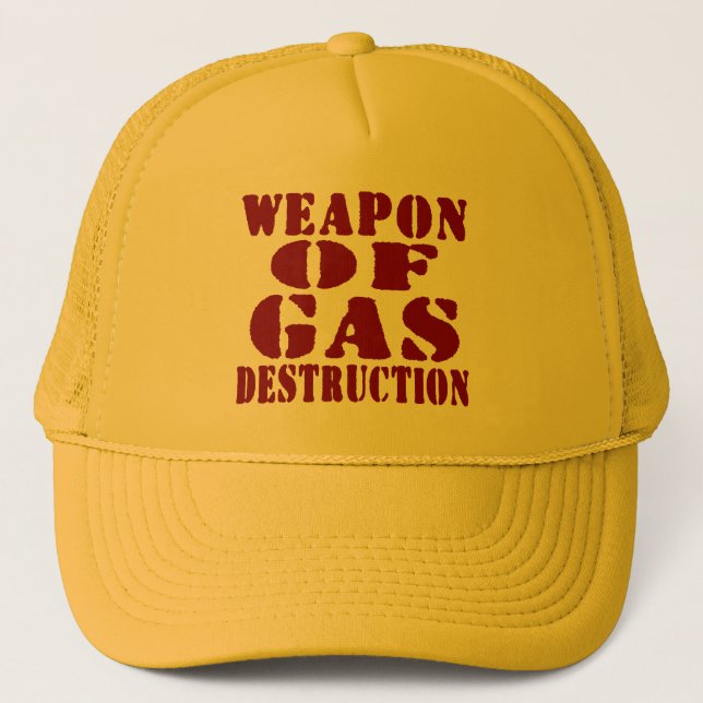 Gorra De Camionero Arma De Destrucción De Gas (Anverso)