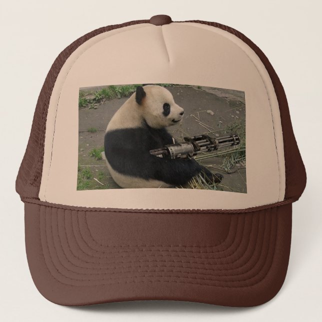 Gorra De Camionero armas de la necesidad de la panda (Anverso)