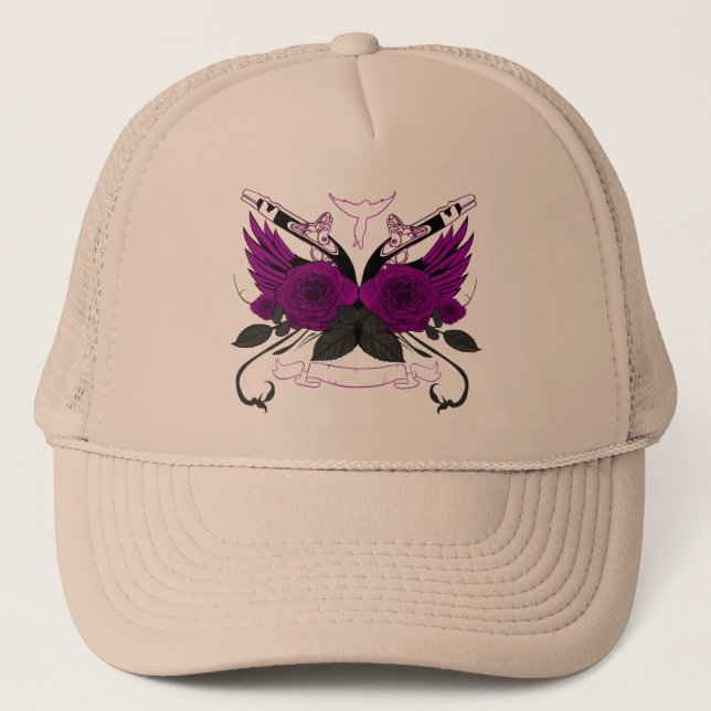 Gorra De Camionero Armas y Rosas (Anverso)