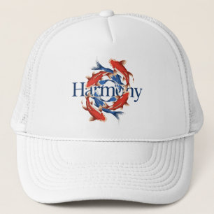 Gorra De Camionero Armonía – Koi Japonés Símbolo de Equilibrio