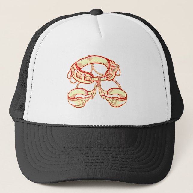 Gorra De Camionero Arnés de escalada de rocas (Anverso)