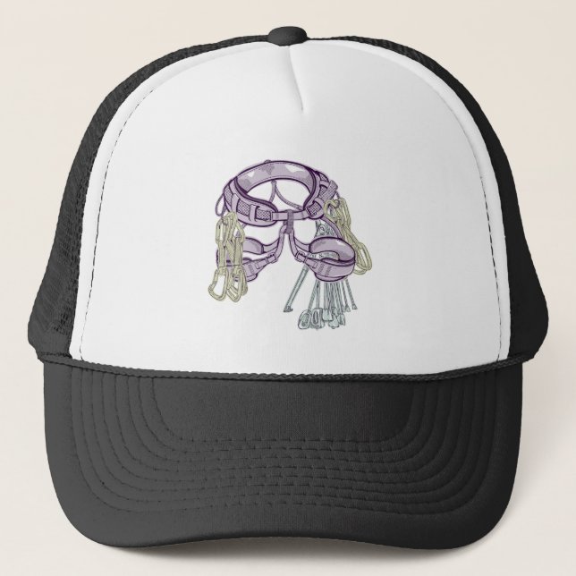Gorra De Camionero Arnés y equipo de escalada comercial (Anverso)