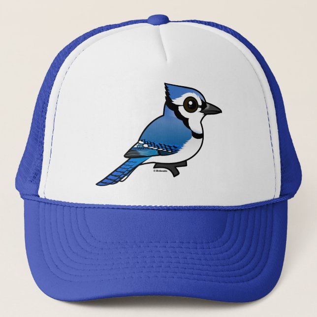 Gorra De Camionero Arrendajo azul de Birdorable (Anverso)