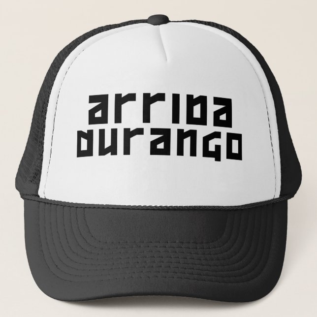Gorra De Camionero Arriba Durango - negro original (Anverso)