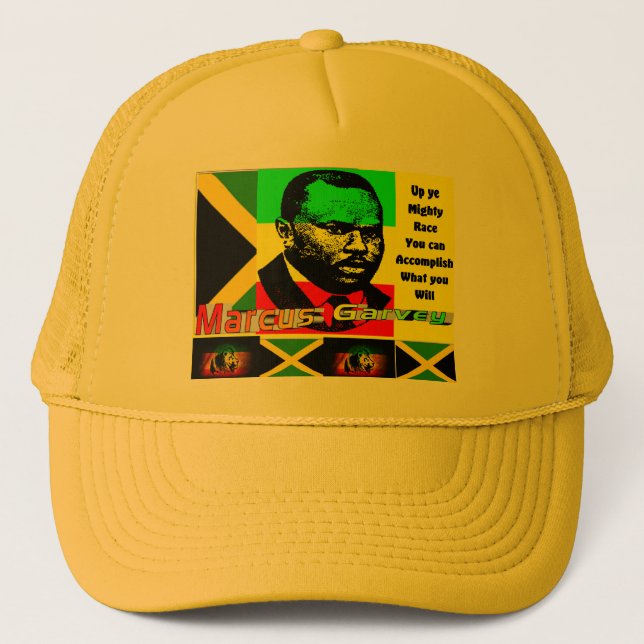 Gorra De Camionero Arriba la poderosa raza (Anverso)