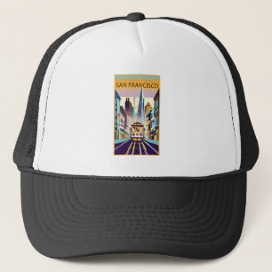 Gorra De Camionero Art Deco de San Francisco California