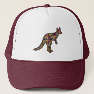 Gorra De Camionero Arte aborigen australiano: diseño del espíritu del
