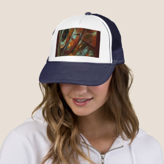 Gorra De Camionero Arte abstracto de división de tiempo