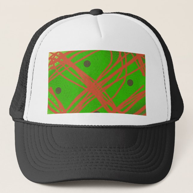 Gorra De Camionero arte abstracto de Greennery (Anverso)