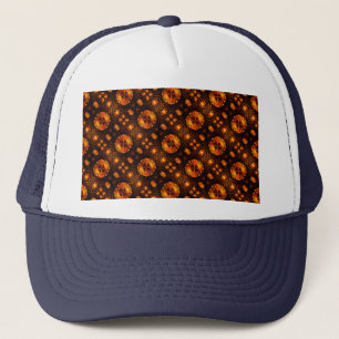 Gorra De Camionero Arte abstracto elegante boho moderno dorado Patrón