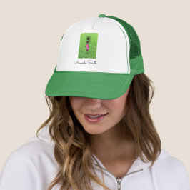 Gorra De Camionero Arte africano, baile en la hierba verde