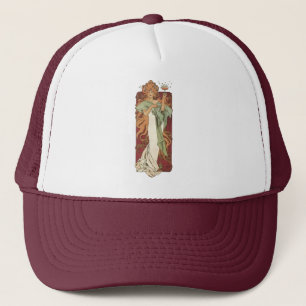 Gorra De Camionero Arte Antiguo Moderno, Champán de Alphonse Mucha