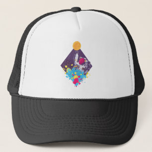 Gorra De Camionero Arte astronauta