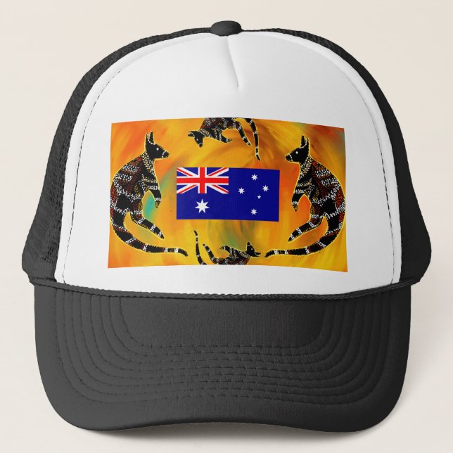 GORRA DE CAMIONERO ARTE AUSTRALIANO  (Anverso)