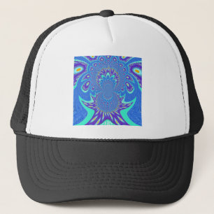 Gorra De Camionero Arte azul moderno