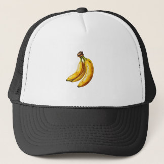 Gorra De Camionero Arte de acuarela de plátano jugoso