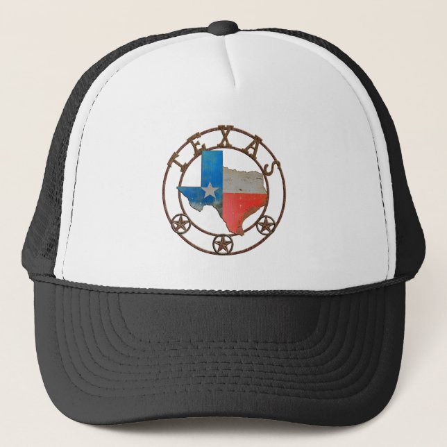 Gorra De Camionero Arte de Barn de Texas (Anverso)