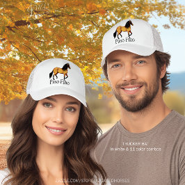 Gorra De Camionero Arte de Buckskin Paso Fino Horse