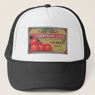 Gorra De Camionero Arte de café de manzanas de champagne