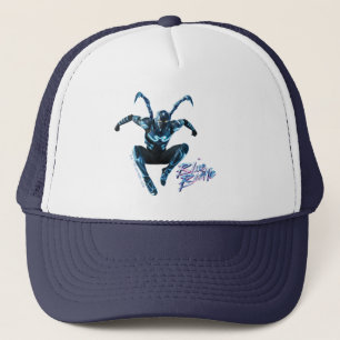 Gorra De Camionero Arte de caracteres de salto de escarabajo azul