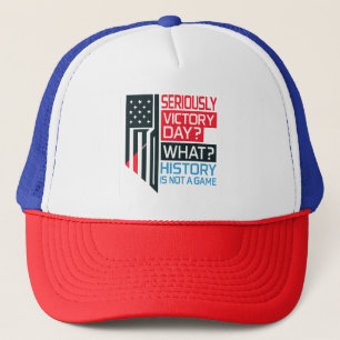 Gorra De Camionero Arte de Declaración Política Audaz - La Historia I