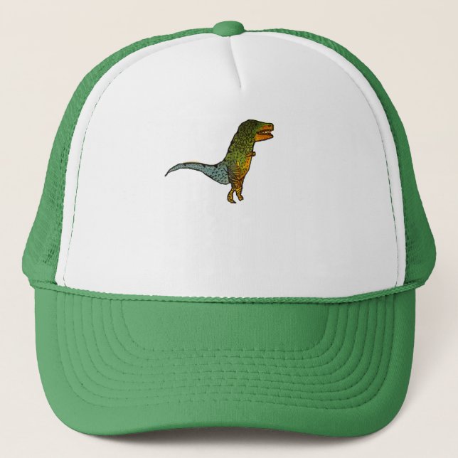 Gorra De Camionero Arte de dinosaurios cute T-Rex (Anverso)