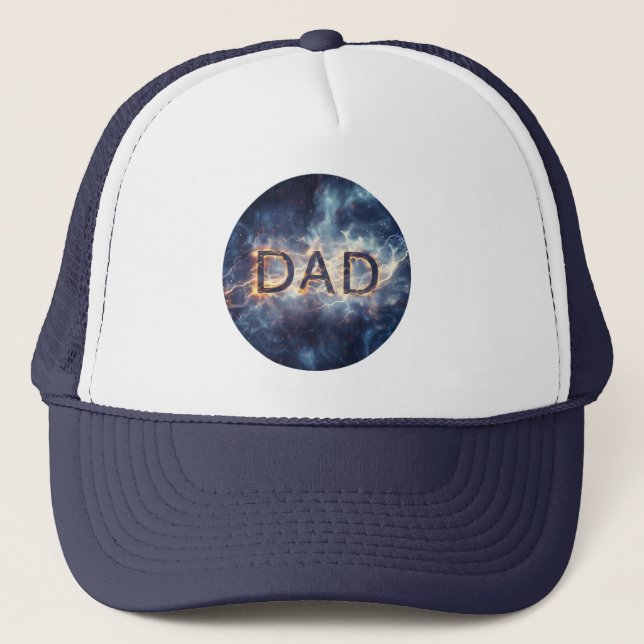 Gorra De Camionero Arte de diseño digital de papá (Anverso)