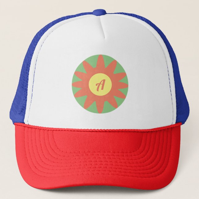 Gorra De Camionero Arte de girasol (Anverso)