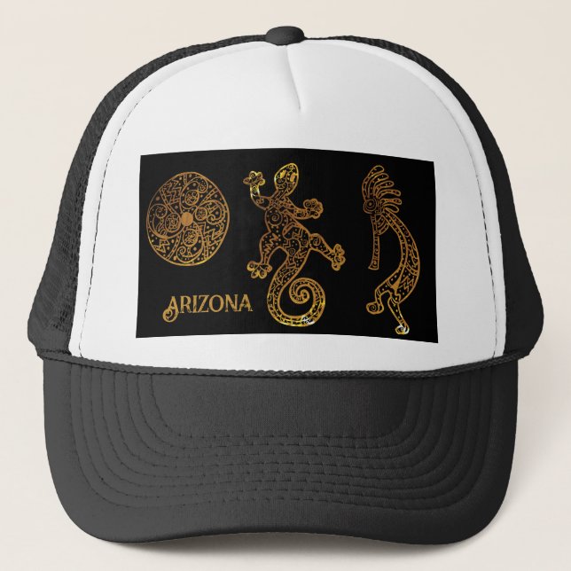 Gorra De Camionero Arte de Kokopelli (Anverso)