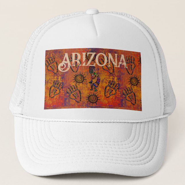 Gorra De Camionero Arte de Kokopelli (Anverso)