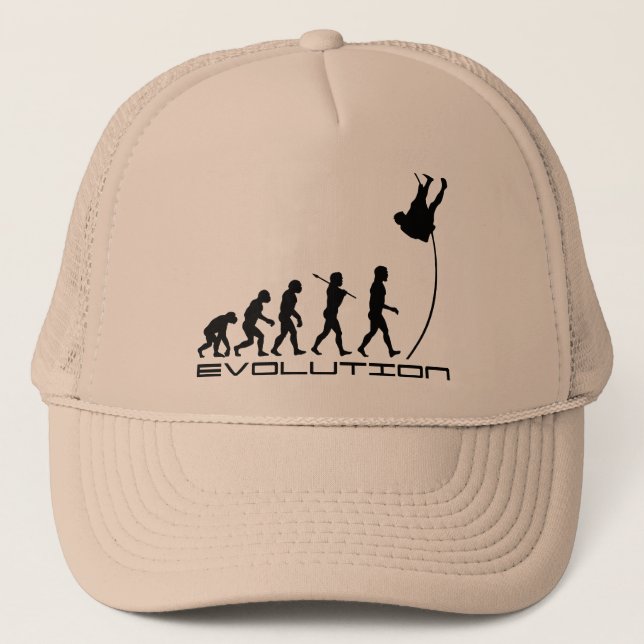 Gorra De Camionero Arte de la evolución del deporte del salto con (Anverso)