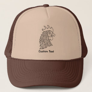 Gorra De Camionero Arte de la línea principal de Rooster