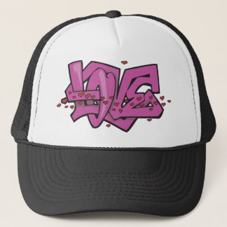 Gorra De Camionero Arte de la pintada del amor